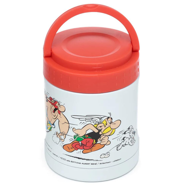 Puckator LPOT20B Asterix & Obelix Reusable Stainless Hot & Cold Thermal Insulated Lunch Pot/Snack Pot 400ml