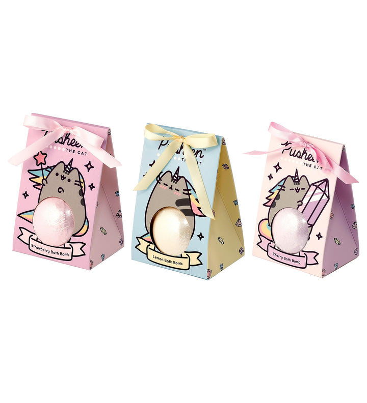 Puckator Pusheen The Cat Pusheenicorn Bath Bomb in Gift Box - Birthday Gifts for Mum or Her - Gifts for Girls - Bath Bomb for Women - Spiritual Self Care Gifts for Women - Bathbombs Bath Accessories