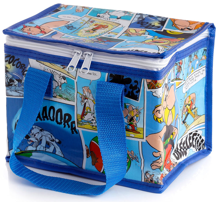 Puckator Cool Lunch Bag with Asterix Comic Strip Design Made Out of Recycled Plastic Bottles - Insulated Lunch Bag for Women Men Children - Lunch Box Bag for Work & School - Beach Picnic Accessories