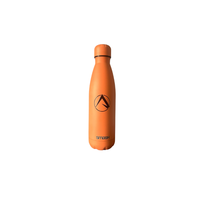 SMASH Pale Orange Double Insulated 500ml Metal Water Bottle With Black Logo