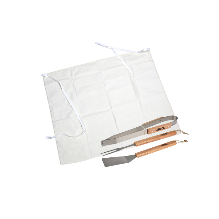 Half Waist Apron & BBQ Utensils Set