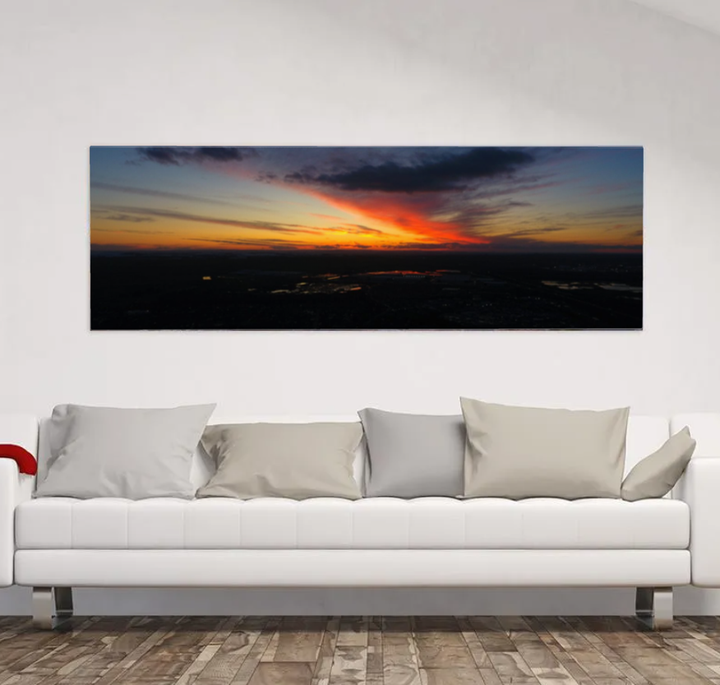 Panoramic Sunset Canvas 22" x 40"